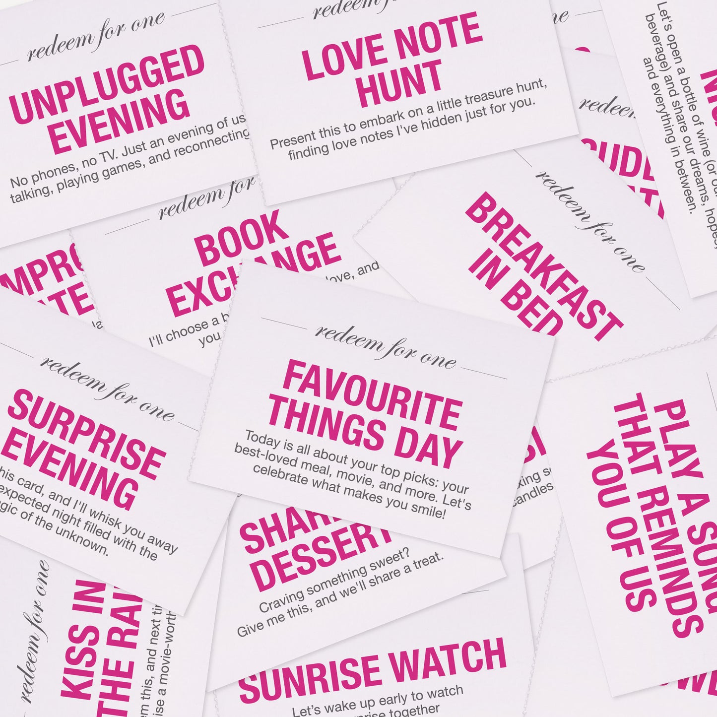 Romance Coupon Book