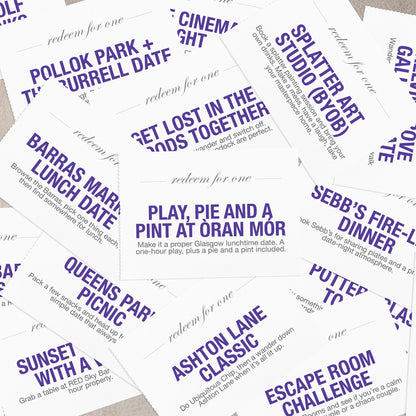 Little Coupon Book of Date Night: Glasgow Edition | Couples Gift