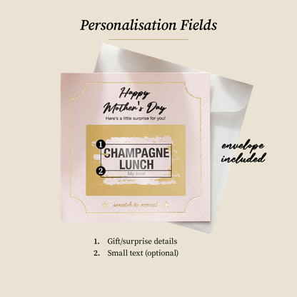 Personalised Scratch Off Mother’s Day Surprise Card