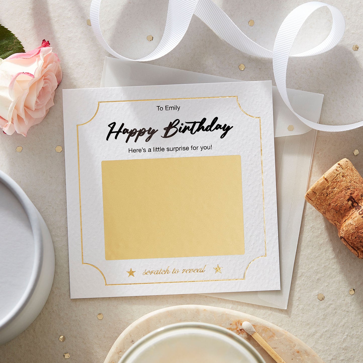 Personalised Scratch Card Reveal Birthday Surprise