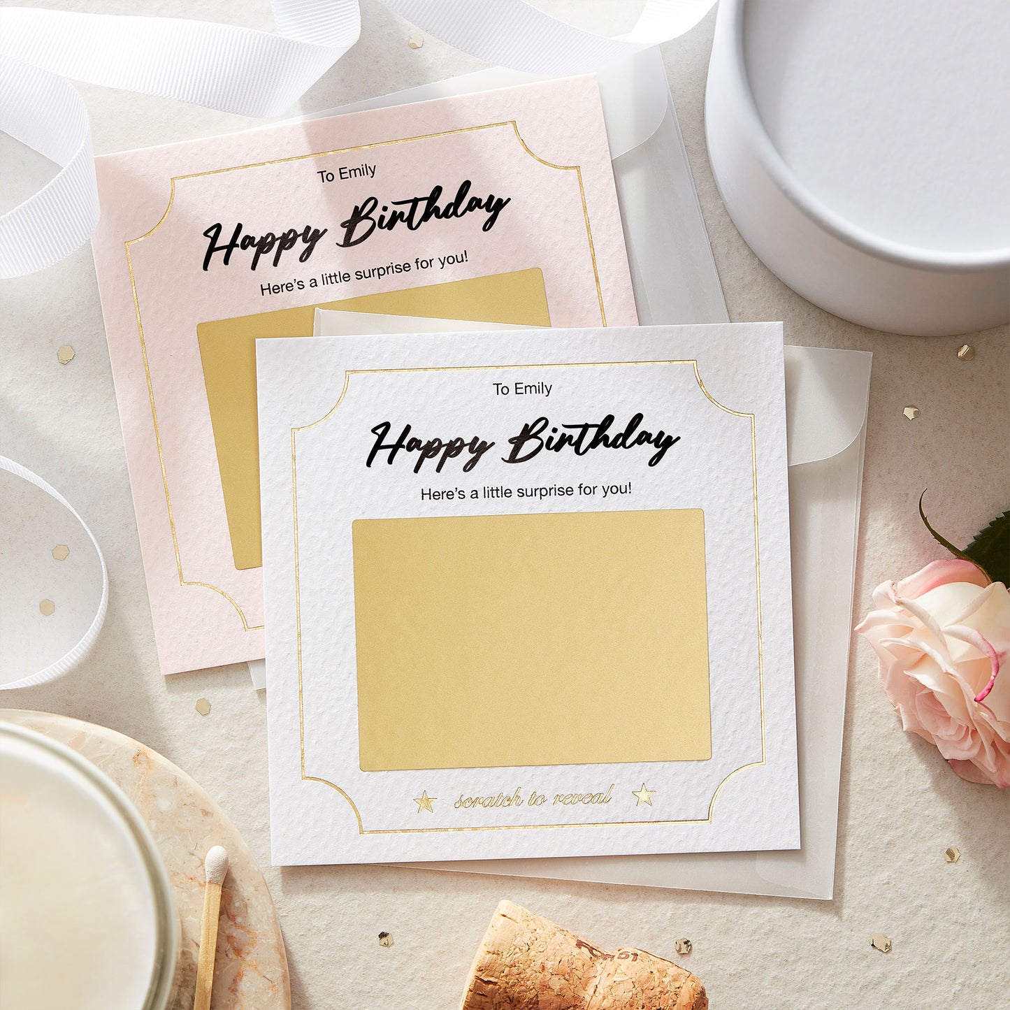 Personalised Scratch Card Reveal Birthday Surprise