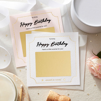 Personalised Scratch Card Reveal Birthday Surprise