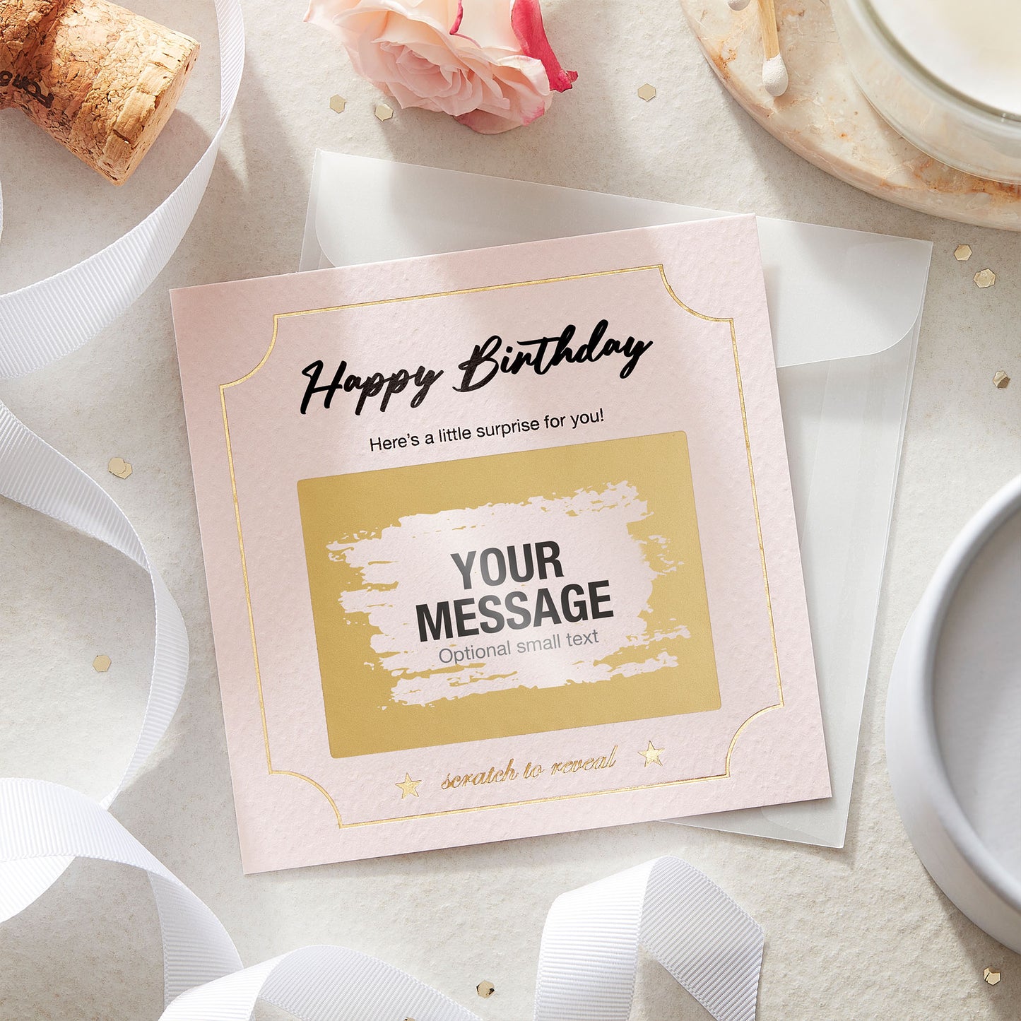 Personalised Scratch Card Reveal Birthday Surprise