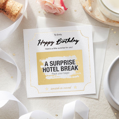 Personalised Scratch Card Reveal Birthday Surprise