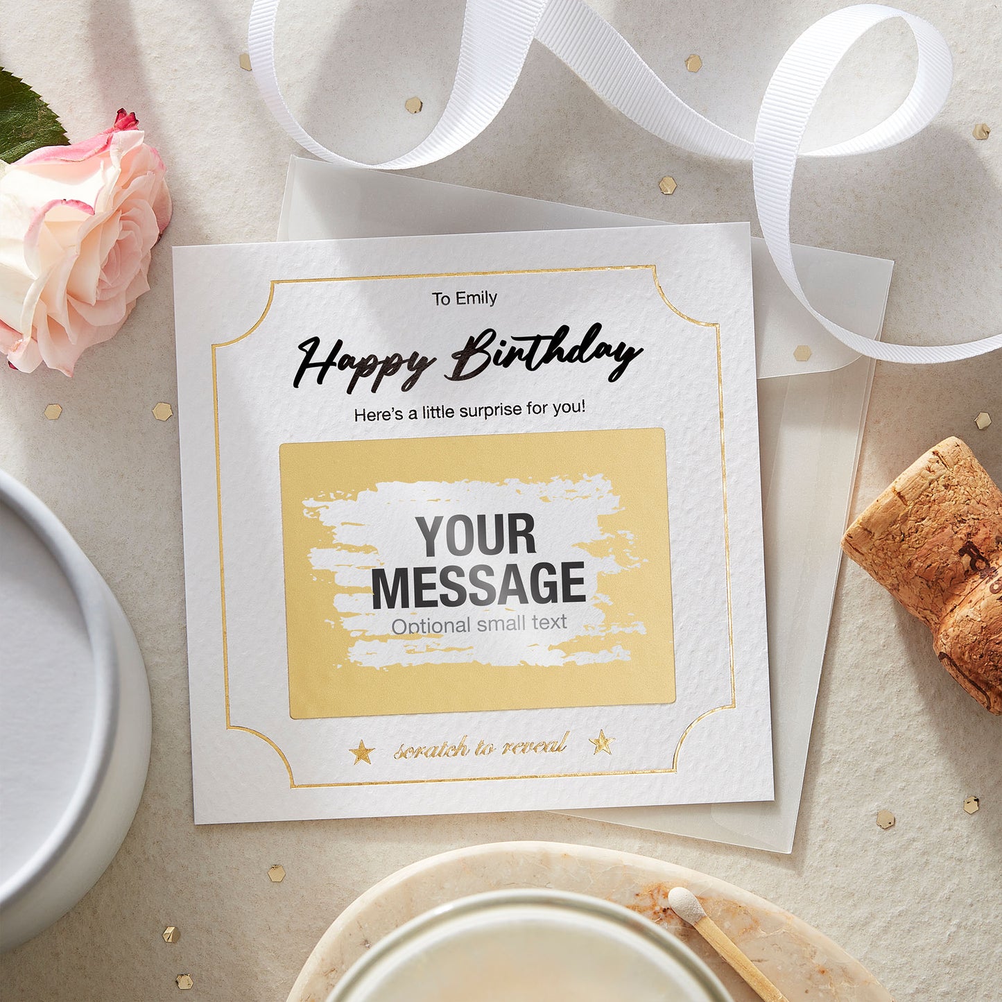 Personalised Scratch Card Reveal Birthday Surprise