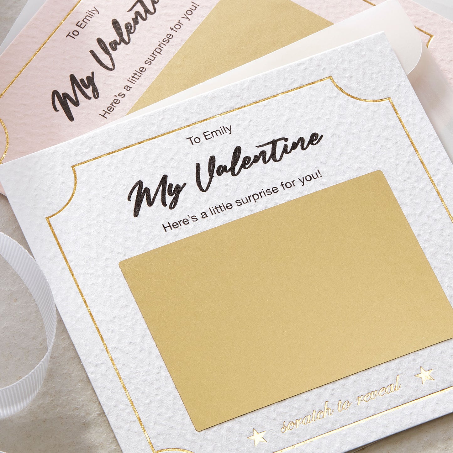 Personalised Valentine’s Scratch-Off Surprise Card