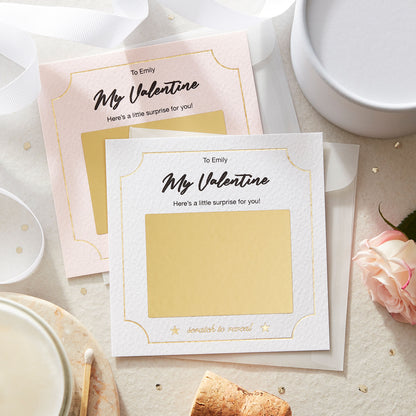 Personalised Valentine’s Scratch-Off Surprise Card