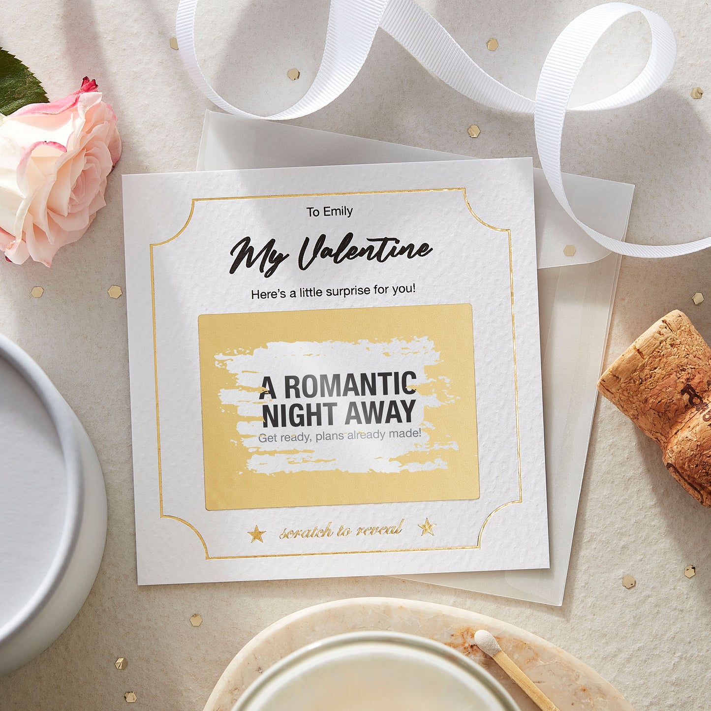 Personalised Valentine’s Scratch-Off Surprise Card