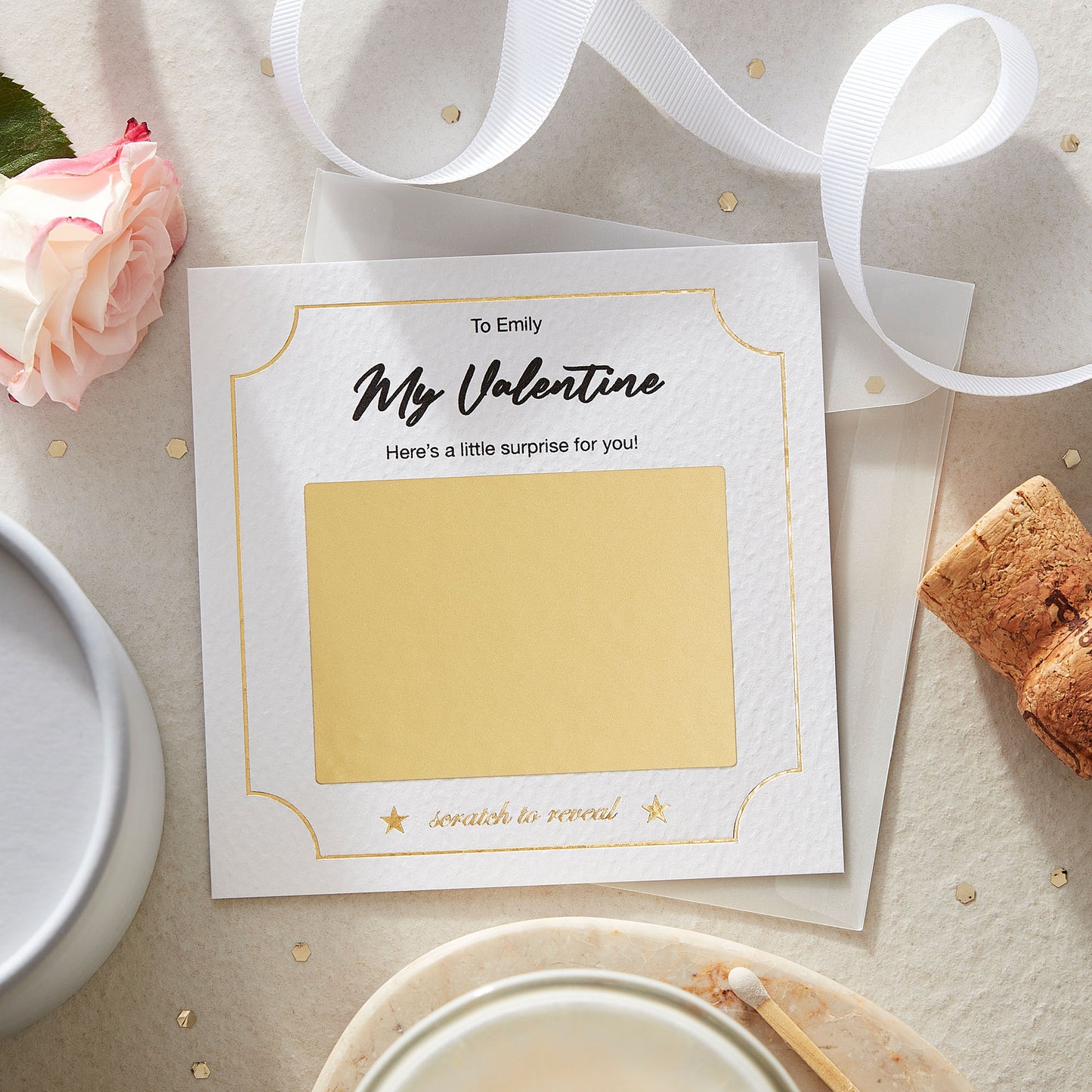 Personalised Valentine’s Scratch-Off Surprise Card