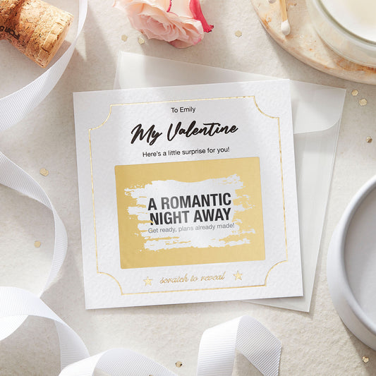 Personalised Valentine’s Scratch-Off Surprise Card