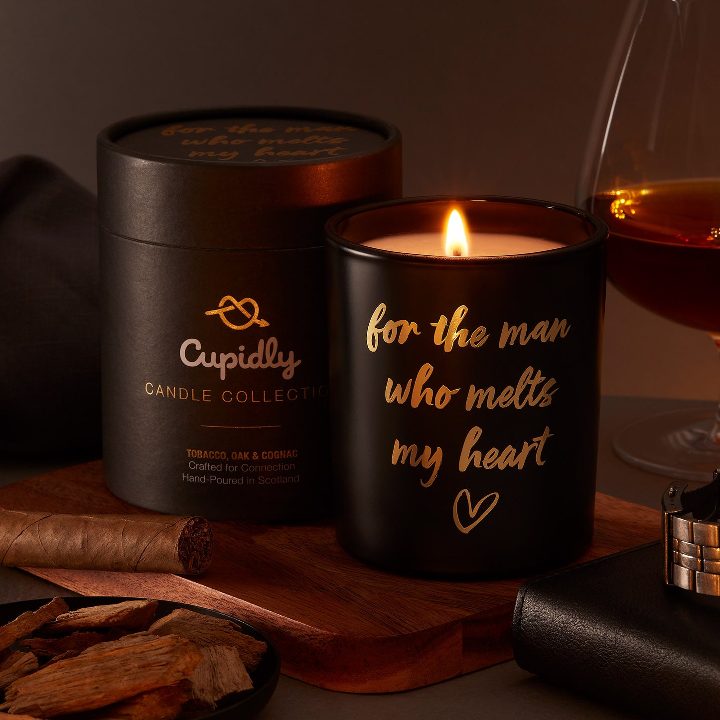 “For The Man Who Melts My Heart" Scented Candle