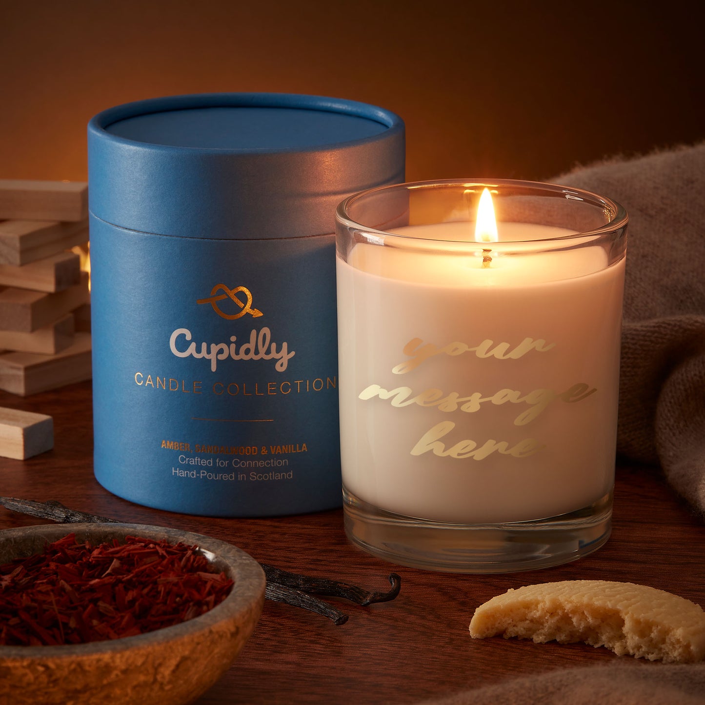 Personalised Scented Candle (Cosy Night In)