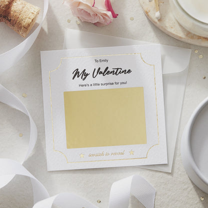 Personalised Valentine’s Scratch-Off Surprise Card