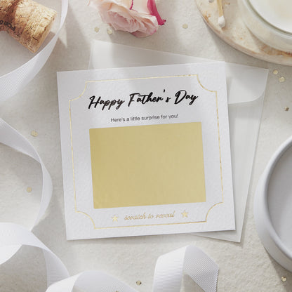 Personalised Scratch Off Father’s Day Surprise Card